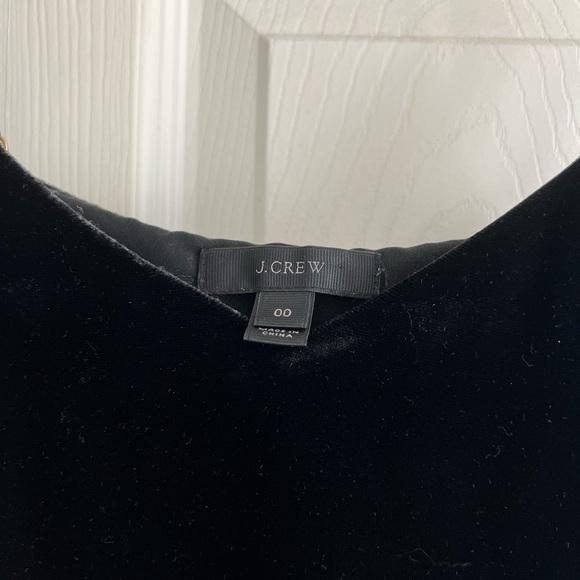 J.Crew Black Velvet Peplum Blouse - Picture 2 of 2